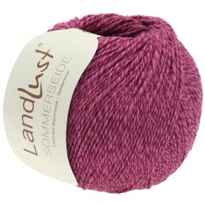 Lana Grossa - Landlust Sommerseide - silke/bomuldsgarn - Fuchsia (0029) - 50g