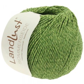 *Lana Grossa - Landlust Sommerseide - silke/bomuldsgarn - Lvgrn (0031) - 50g