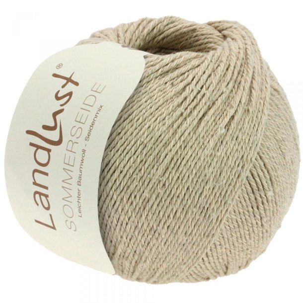 Lana Grossa - Landlust Sommerseide - silke/bomuldsgarn  - Beige (0032) - 50g