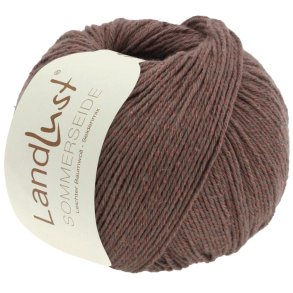 Lana Grossa - Landlust Sommerseide - silke/bomuldsgarn - Marone (0045) - 50g
