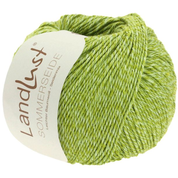 Lana Grossa - Landlust Sommerseide - silke/bomuldsgarn - Lime (0050) - 50g