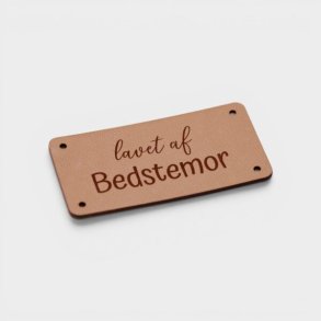 by KABRO - Label - Lavet af bedstemor - naturfarvet l�der