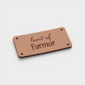 by KABRO - Label - Lavet af farmor - naturfarvet l�der