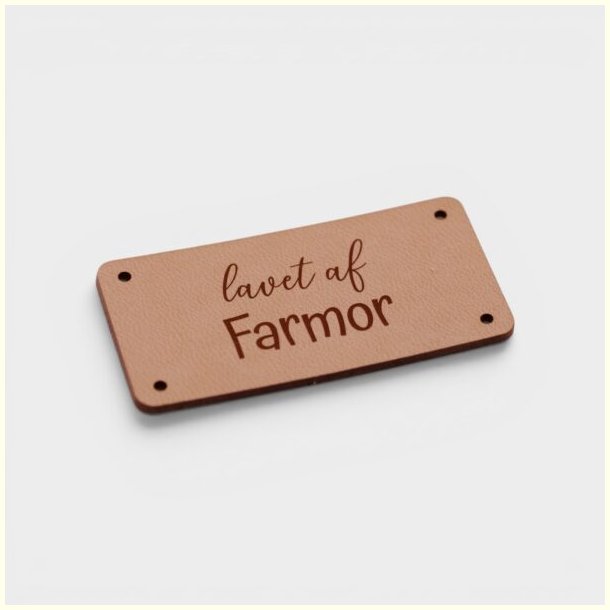 by KABRO - Label - Lavet af farmor - naturfarvet l�der