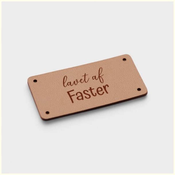 by KABRO - Label - Lavet af faster - naturfarvet l�der