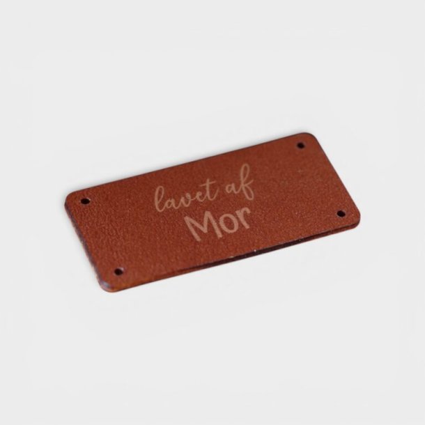 by KABRO - Label - Lavet af mor - cognacfarvet l�der