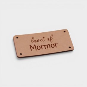 by KABRO - Label - Lavet af mormor - naturfarvet l�der