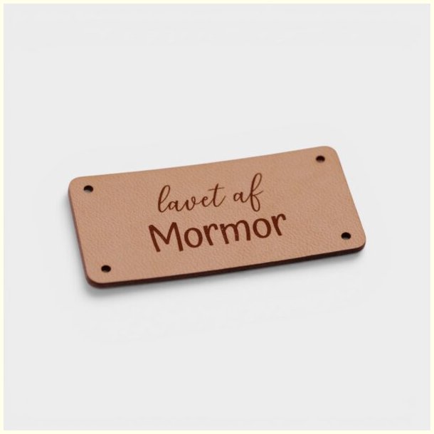 by KABRO - Label - Lavet af mormor - naturfarvet l�der