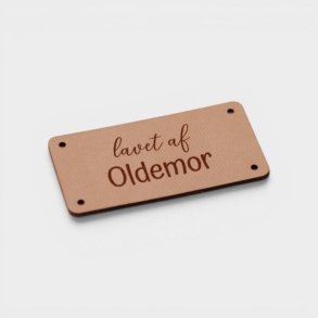 by KABRO - Label - Lavet af oldemor - naturfarvet l�der