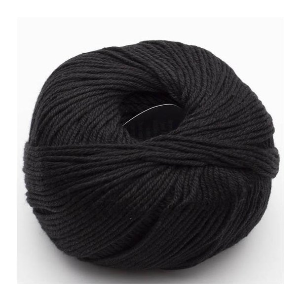 Kremke Soul Wool - Morning Salutation Vegan - bomuld/lyocell garn - Sort (20) - 50g