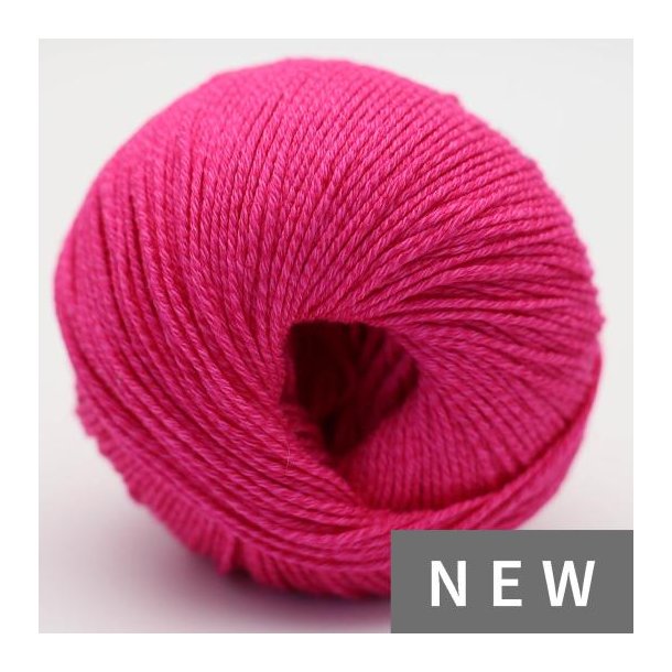 Kremke Soul Wool - Morning Salutation Vegan - bomuld/lyocell garn - Bright Pink (32) - 50g