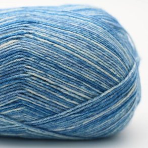 Kremke Soul Wool - Edelweiss Print uld/strmpegarn - Sea (02) - 100g