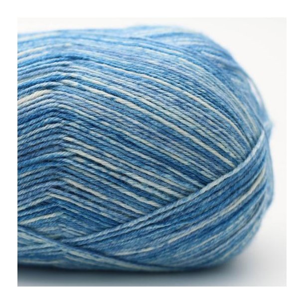 Kremke Soul Wool - Edelweiss Print uld/strmpegarn - Sea (02) - 100g