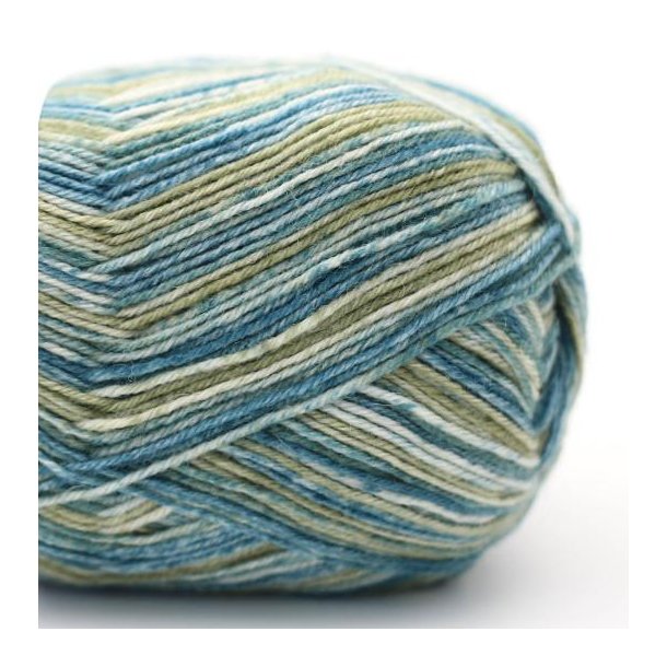 Kremke Soul Wool - Edelweiss Print uld/strmpegarn - Meadow (04) - 100g
