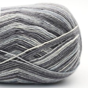 Kremke Soul Wool - Edelweiss Print uld/strmpegarn - Basalt (05) - 100g