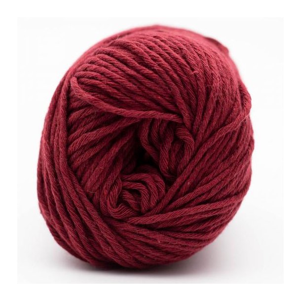 *Kremke Soul Wool - Karma Cotton - Recycled bomuldsgarn - Bordeaux (08) - 50g