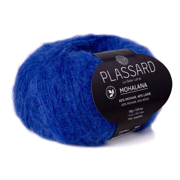 Plassard - Mohalana - Mohair/uldgarn - Cobolt Bl (26) - 50g