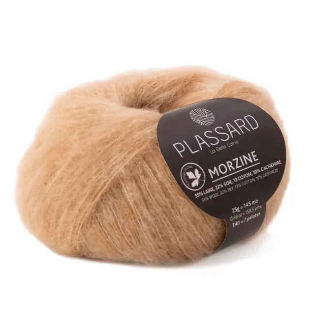 Plassard - Morzine - merino/silke/bomuld/cashmere garn - Beige (49) - 25g