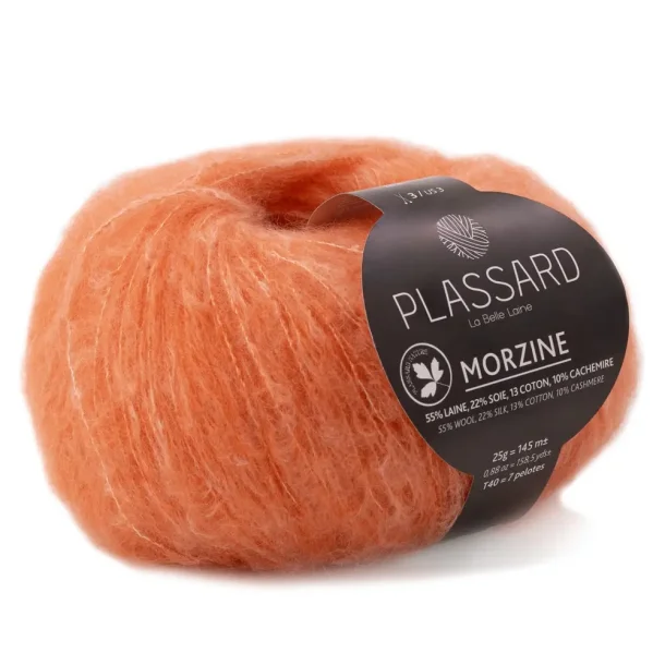 Plassard - Morzine - merino/silke/bomuld/cashmere garn - Orange (51) - 25g