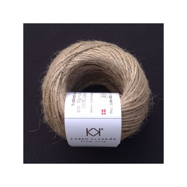 Karen Klarb�k - Jutegarn - Natural 2/10 - 50g = 80m