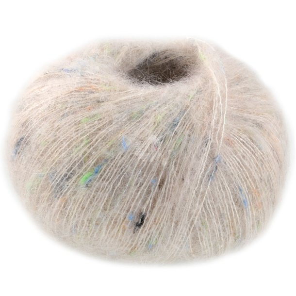 Lana Grossa - Natural Superkid Tweed - Mohair/Silke garn - Fv. 614 - 25g
