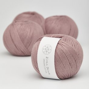 Krea Deluxe - Organic Cotton 50 g, fv. 15 stvet rosa - kologisk bomuldsgarn