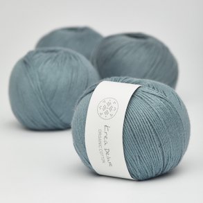 Krea Deluxe - Organic Cotton 50 g, fv. 21 stvet bl - kologisk bomuldsgarn