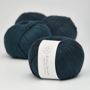 Krea Deluxe - Organic Cotton 50 g, fv. 27 marinebl - kologisk bomuldsgarn