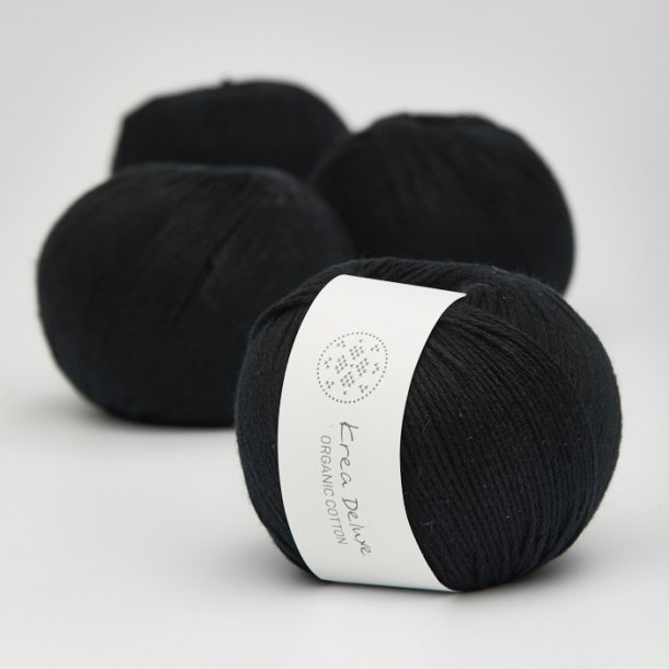 Krea Deluxe - Organic Cotton 50 g, fv. 28 sort - kologisk bomuldsgarn