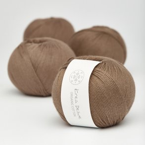 Krea Deluxe - Organic Cotton 50 g, fv. 30 brun - kologisk bomuldsgarn