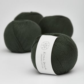 Krea Deluxe - Organic Cotton 50 g, fv. 36 army grn - kologisk bomuldsgarn