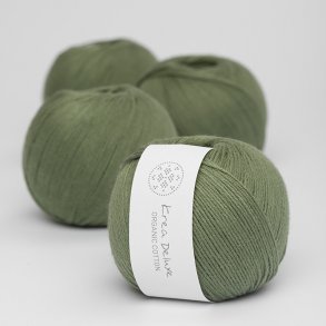 Krea Deluxe - Organic Cotton 50 g, fv. 42 mosgrn - kologisk bomuldsgarn