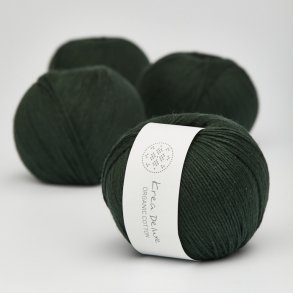 Krea Deluxe - Organic Cotton 50 g, fv. 45 flaskegrn - kologisk bomuldsgarn