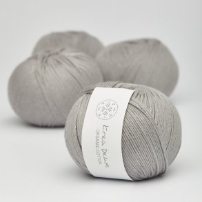 Krea Deluxe - Organic Cotton 50 g, fv. 48 lys gr - kologisk bomuldsgarn
