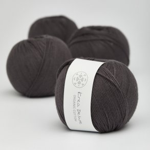 Krea Deluxe - Organic Cotton 50 g, fv. 51 koksgr - kologisk bomuldsgarn