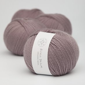 Krea Deluxe - Organic Wool 1 50 g, fv 44 stvet lavendel - kologisk uldgarn (Ny)