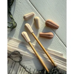 PetiteKnit - Pindebeskyttere - Gummi - Pose � 6 stk.