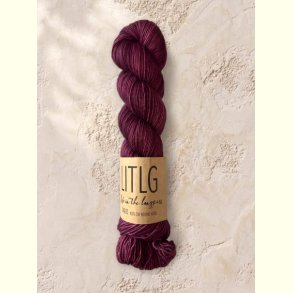 LITLG - Mohair Silk Lace - Semi-solid (meleret) - Plum - 50g