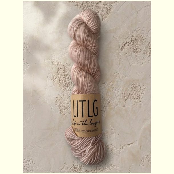 LITLG - Mohair Silk Lace - Semi-solid (meleret) - Powderpuff - 50g