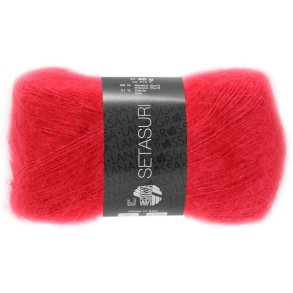 Lana Grossa - Setasuri - alpaca/silke garn - Rd (0009) - 25g