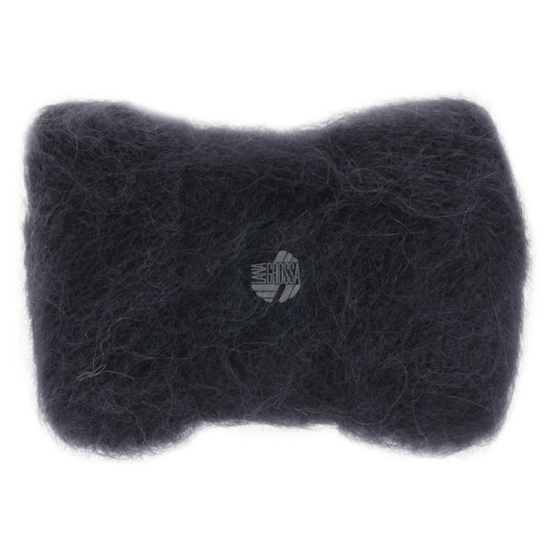 Lana Grossa - Setasuri - alpaca/silke garn - Sort (0020) - 25g