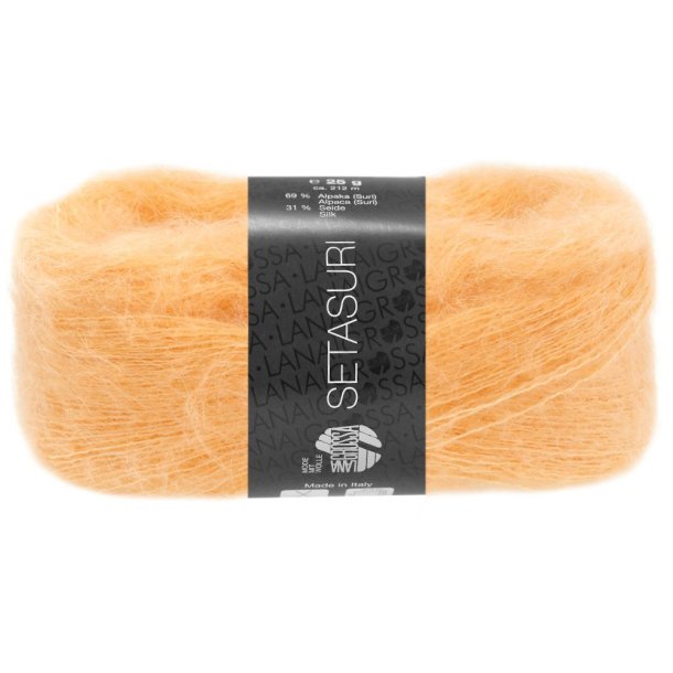 Lana Grossa - Setasuri - alpaca/silke garn - Abrikos (0048) - 25g
