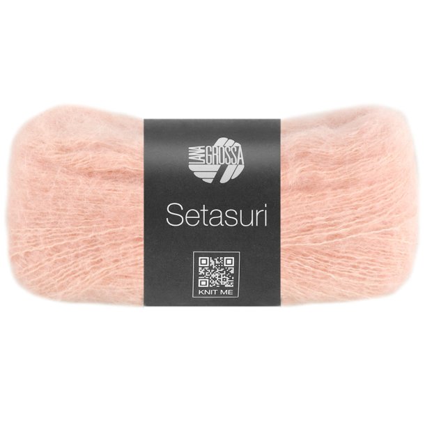 Lana Grossa - Setasuri - alpaca/silke garn - Lys rosa (0056) - 25g