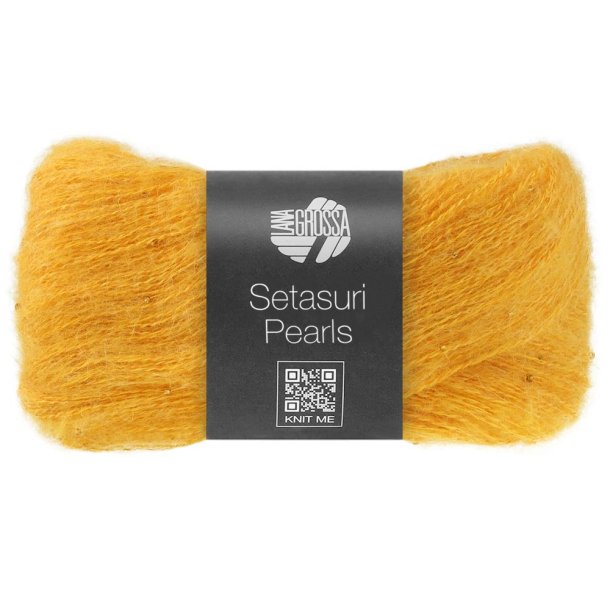 Lana Grossa - Setasuri Pearls - Alpaca/silke/bomuldsgarn - Gul 202 - 25g