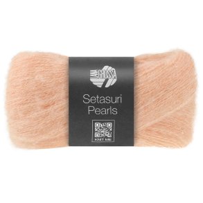 Lana Grossa - Setasuri Pearls - Alpaca/silke/bomuldsgarn - Fersken 203 - 25g