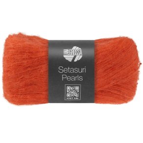 Lana Grossa - Setasuri Pearls - Alpaca/silke/bomuldsgarn - R�d 204 - 25g