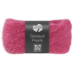 Lana Grossa - Setasuri Pearls - Alpaca/silke/bomuldsgarn - Pink 206 - 25g