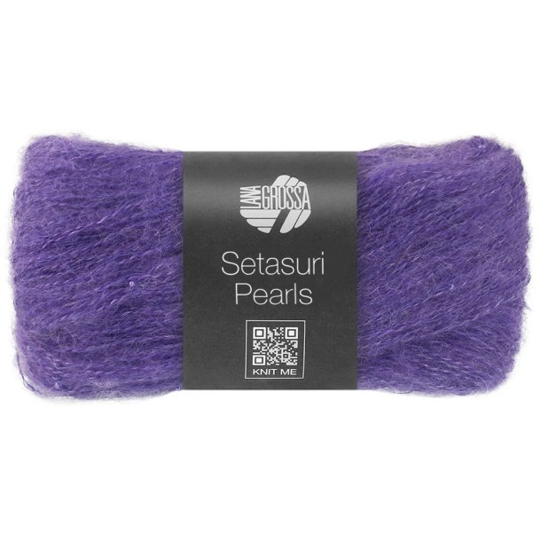 Lana Grossa - Setasuri Pearls - Alpaca/silke/bomuldsgarn - Violet 207 - 25g