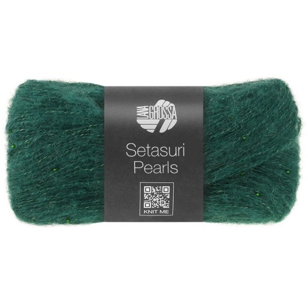 Lana Grossa - Setasuri Pearls - Alpaca/silke/bomuldsgarn - Opalgr�n 212 - 25g