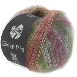 Lana Grossa - Silkhair Print - silke/mohair garn - Fv. 0401 - 25g